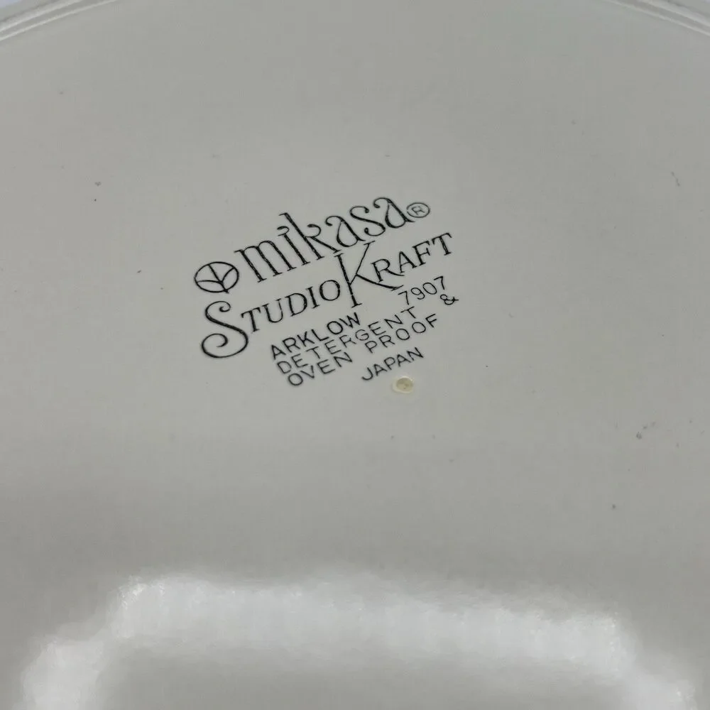 Mikasa Serving Platter Chop Plate 1970s Round 12.5